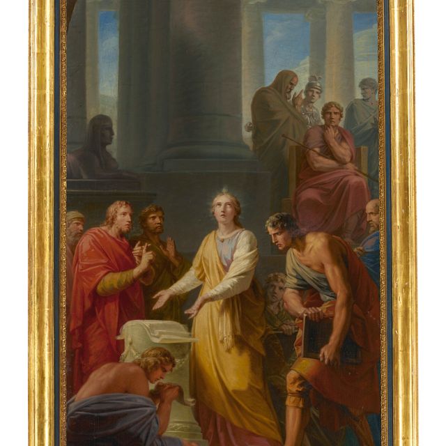 Friedrich — Святая Екатерина спорила с языческими философами перед императором Максенцием