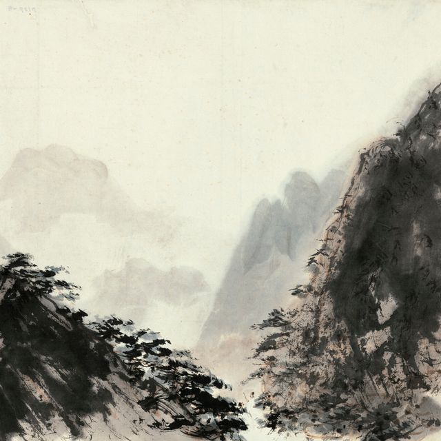 Fu Baoshi — Ученые, прогуливающиеся в Глубоких горах