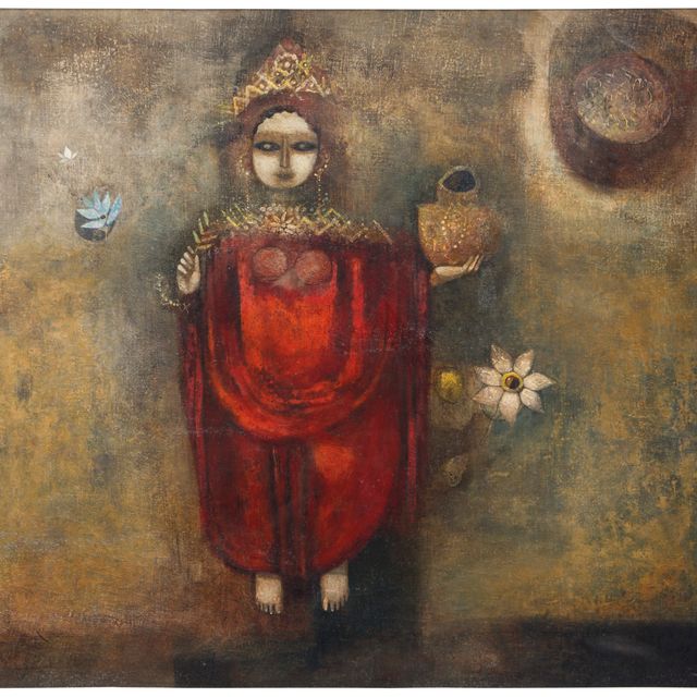 Ganesh Pyne — Без названия (Лакшми, выходящая из океана)