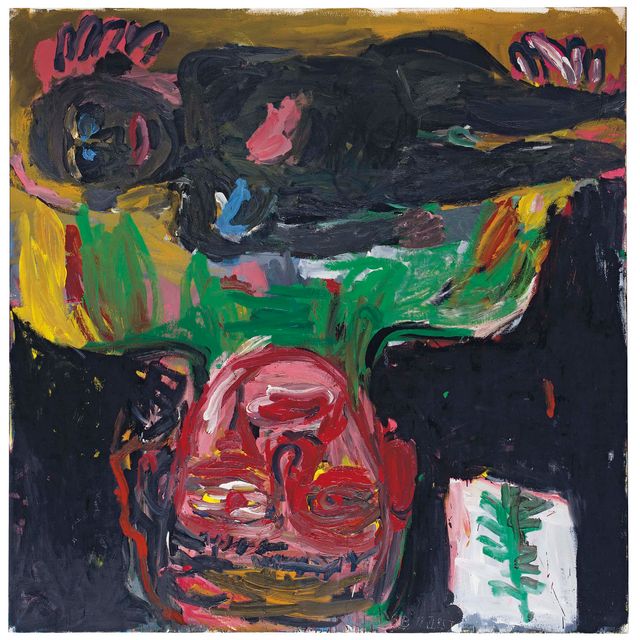Georg Baselitz — Шритт перед смертью, 3-18.VI.1985 (Переступи порог)