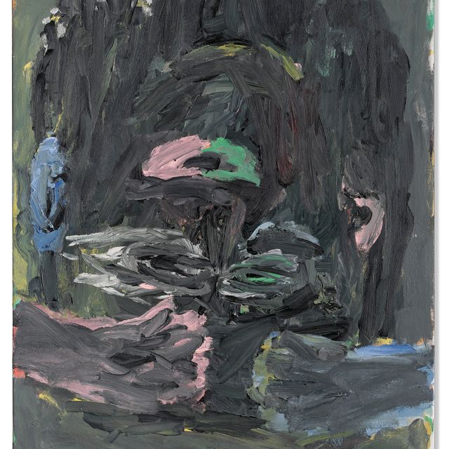 Georg Baselitz — Schwarzer Kopf mit blauem Ohr (Черная голова с голубым ухом)