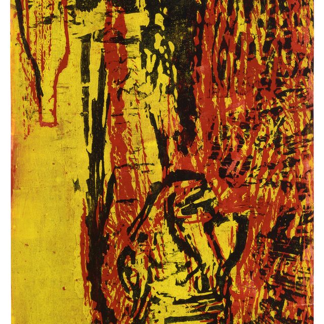 Georg Baselitz — Копф и фляга (головка и бутылка)