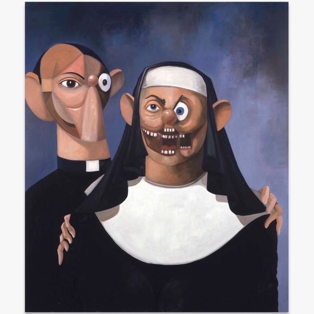 George Condo — Монахиня и священник