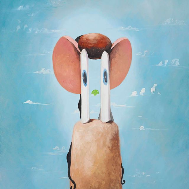 George Condo — Портрет голубого неба