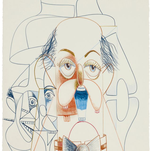 George Condo — Без названия (Банкир)