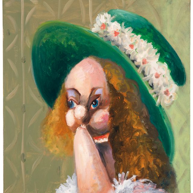 George Condo — Женщина в головной убор