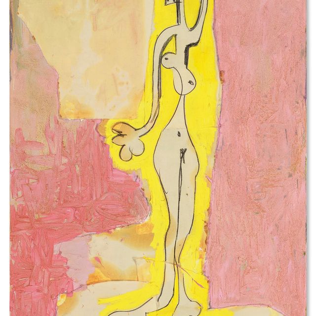 George Condo — Розовая обнаженная в тюрьме