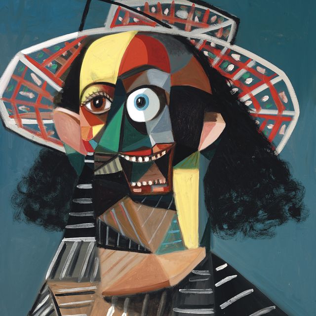 George Condo — Разноцветный фермер