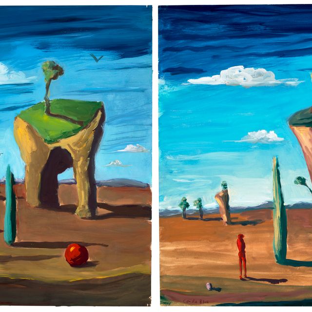 George Condo — Человеческий ландшафт и ловушка для мыслей [Две работы]