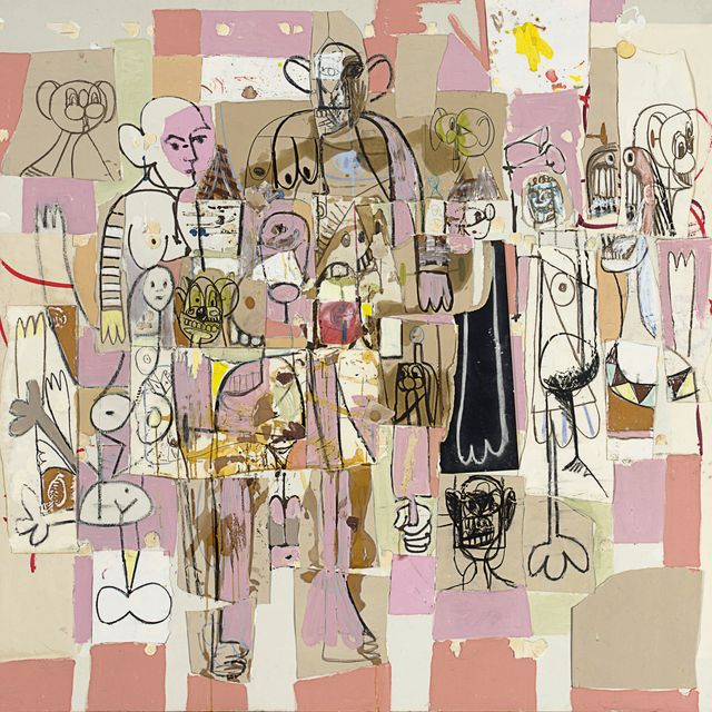 George Condo — Рисунок-коллаж