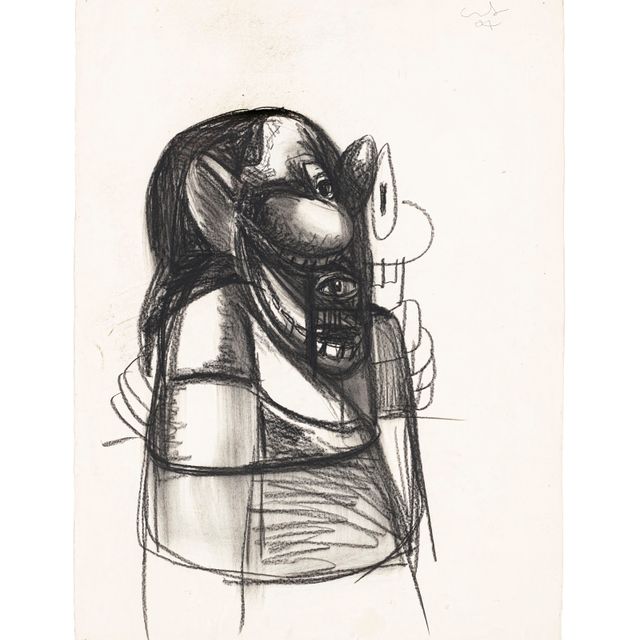 George Condo — Без названия (Скульптурный этюд)