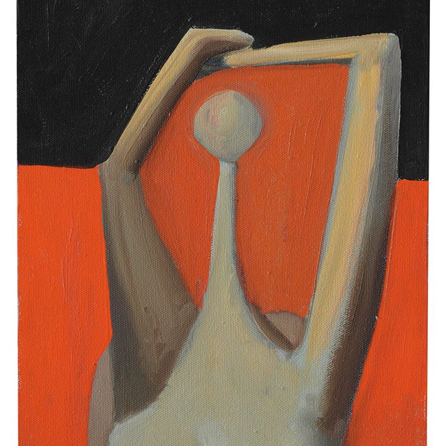 George Condo — Полулежащая сидящая Женщина