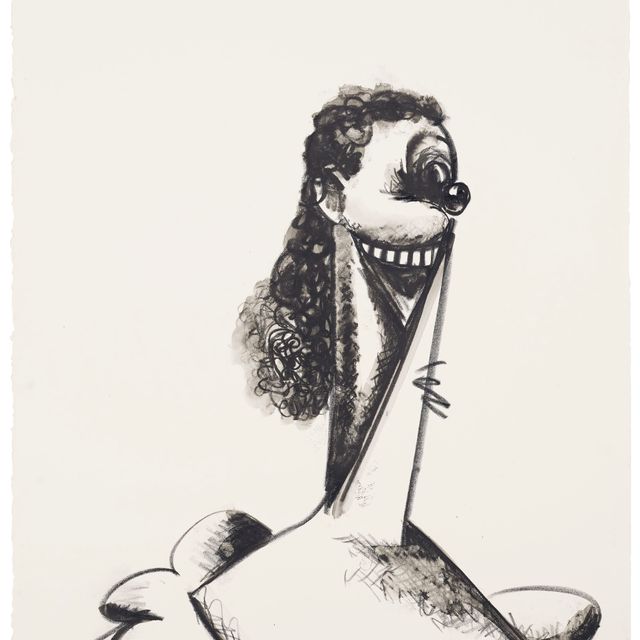 George Condo — Улыбающаяся женщина