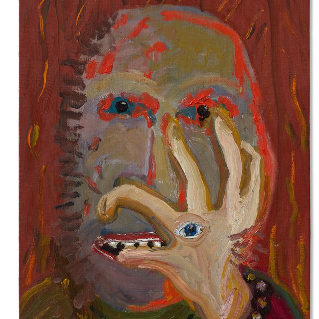 George Condo — Лицо, прикрытое рукой