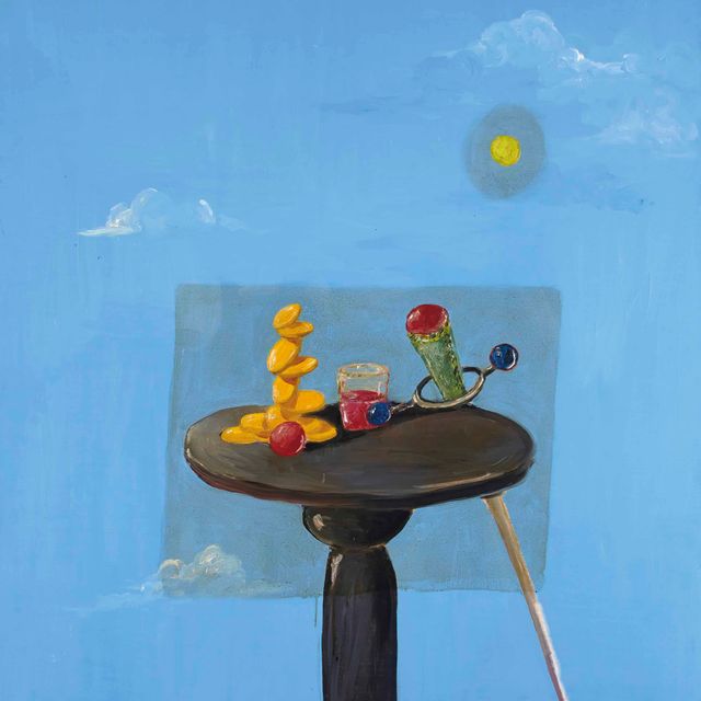 George Condo — Натюрморт с наклейкой