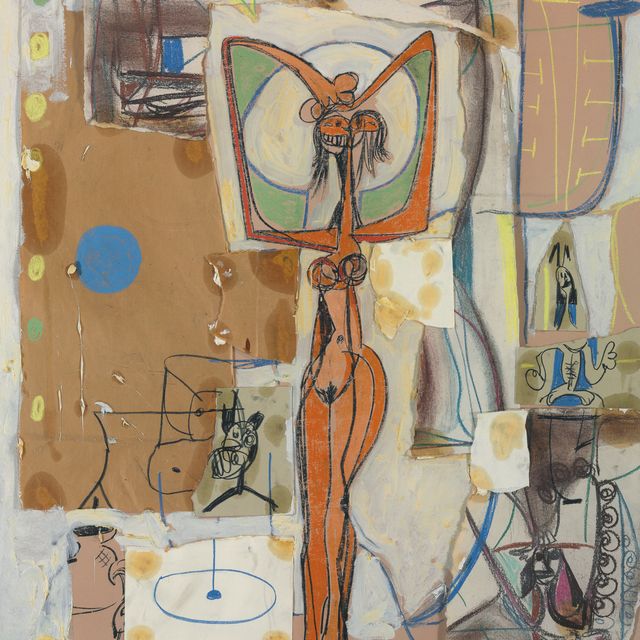 George Condo — Розовая обнаженная в тюрьме