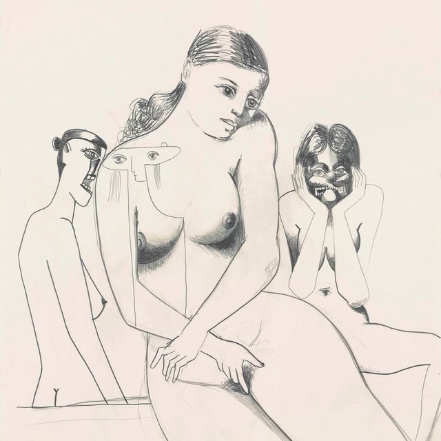 George Condo — Три обнаженные Женщины