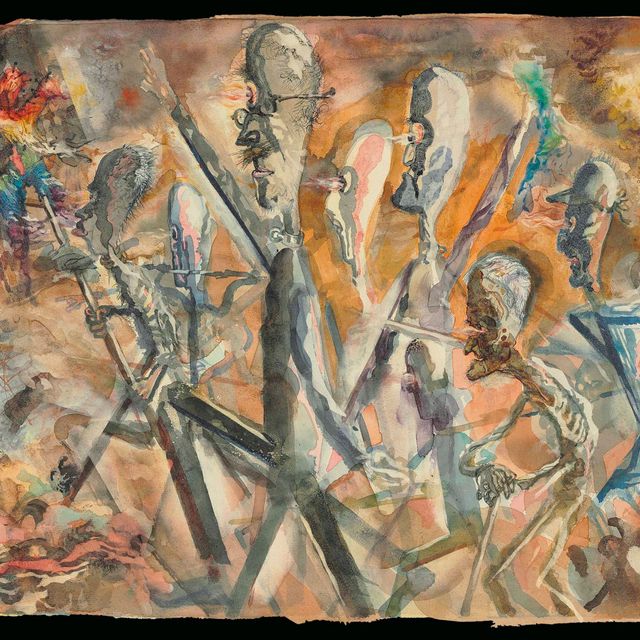 George Grosz — Марширующие фигурки