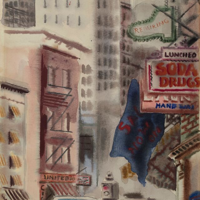 George Grosz — Центр Манхэттена
