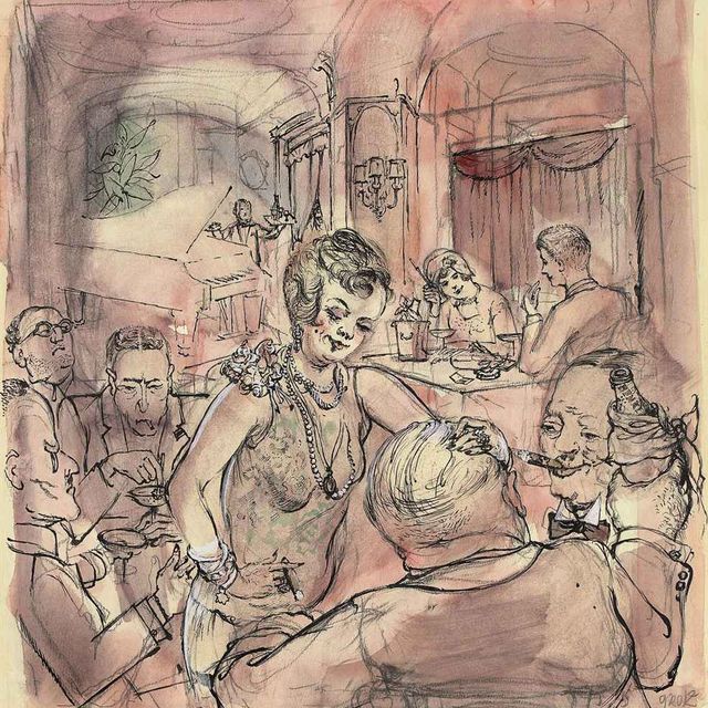 George Grosz — Ночной клуб V
