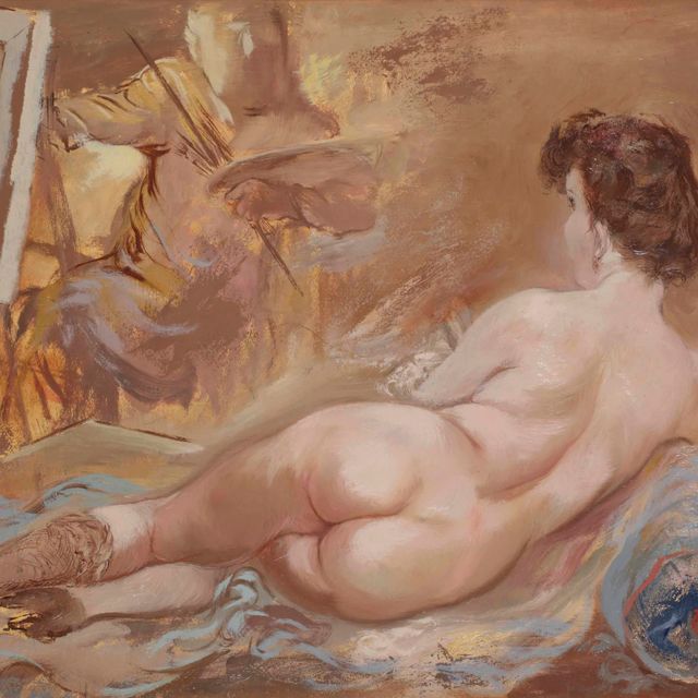 George Grosz — Художник и его жена позируют