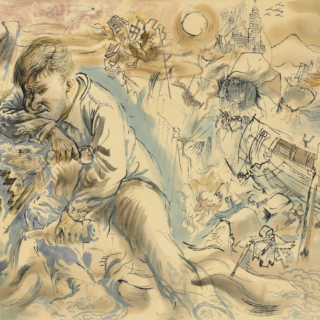 George Grosz — Разбитая мечта (автопортрет)