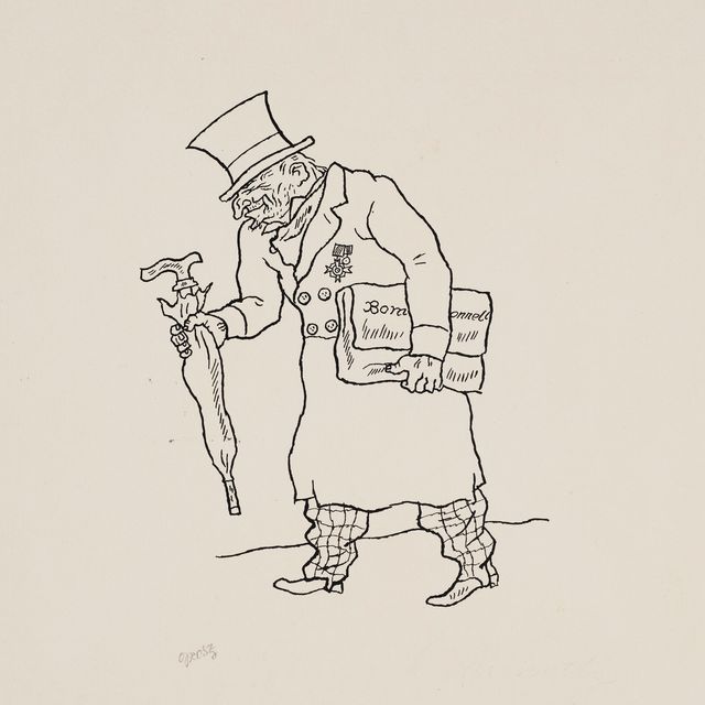 George Grosz — Герр Бомбонель (справа); Тартарен Сингт (сзади)