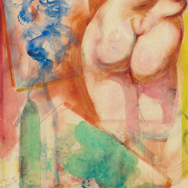 George Grosz — Модель в студии