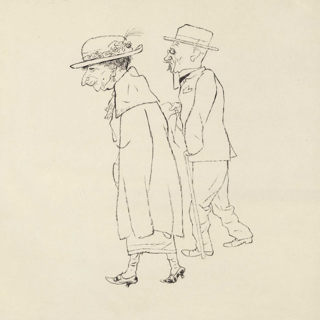 George Grosz — Зоннтагсспазьерганг, Париж