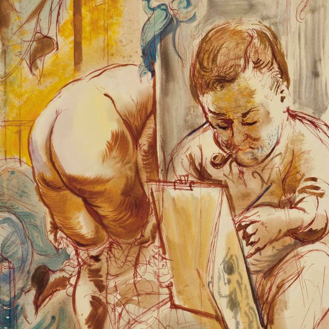 George Grosz — Художник и модель