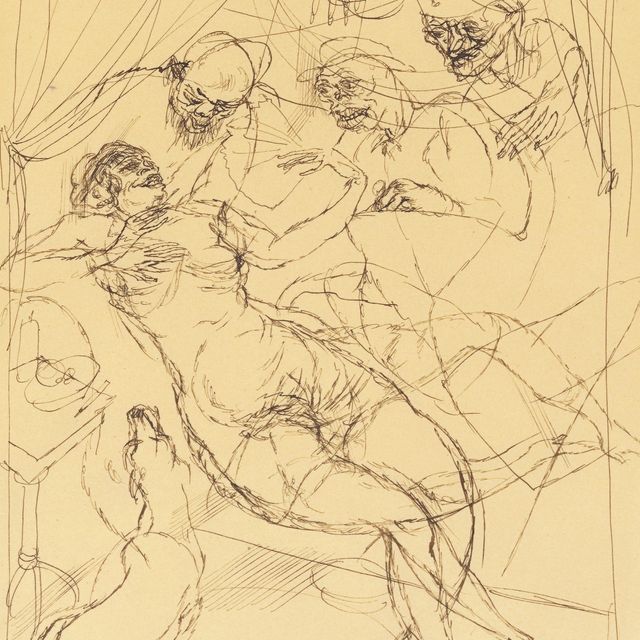 George Grosz — Эротическая сцена