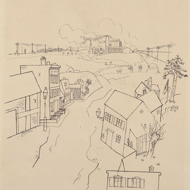 George Grosz — Форштадт ( спереди ) ; Женский дебют ( сзади )