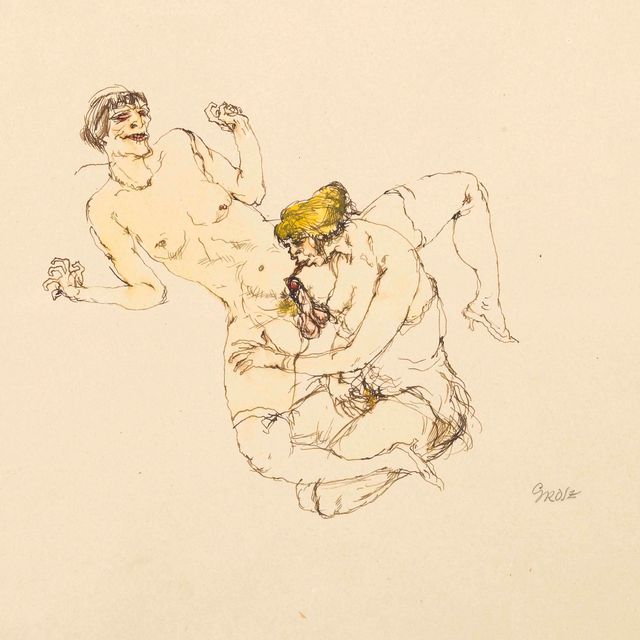 George Grosz — Эротическая сцена