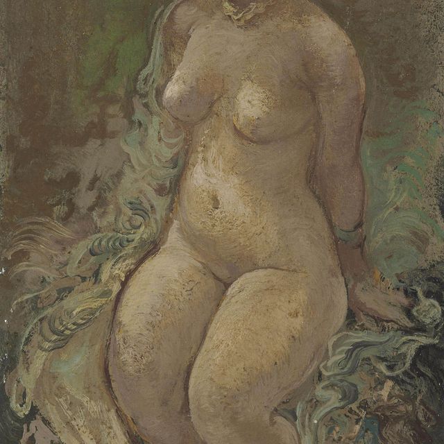 George Grosz — Сидящий обнаженный