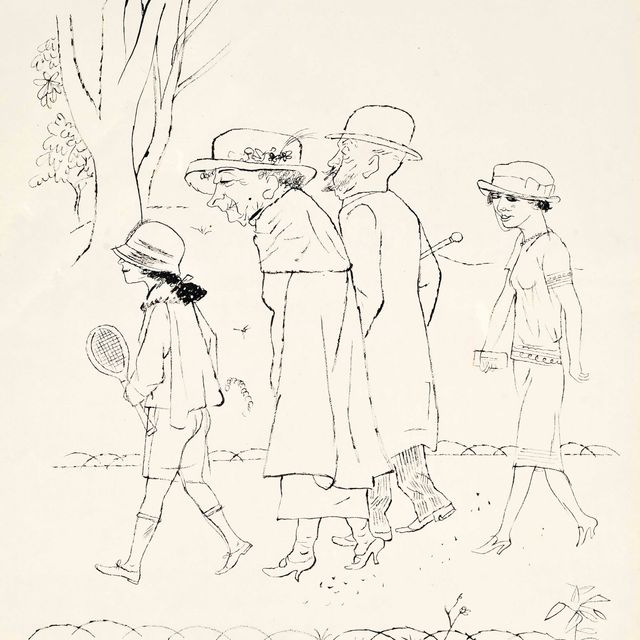 George Grosz — Зоннтагсспазьерганг, Париж