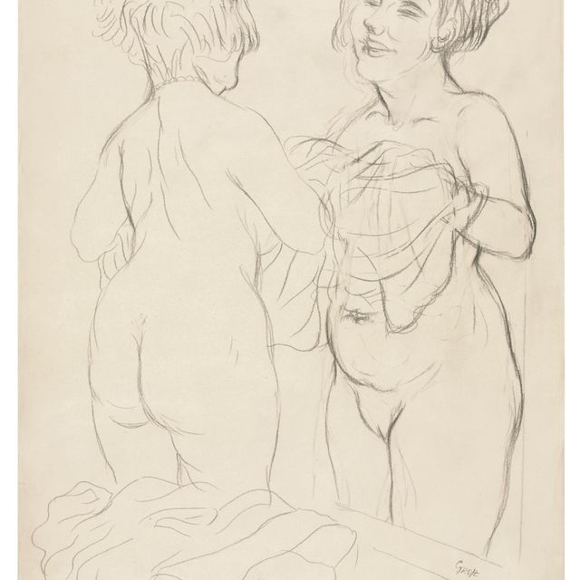 George Grosz — Цвай Фрауен, Модель