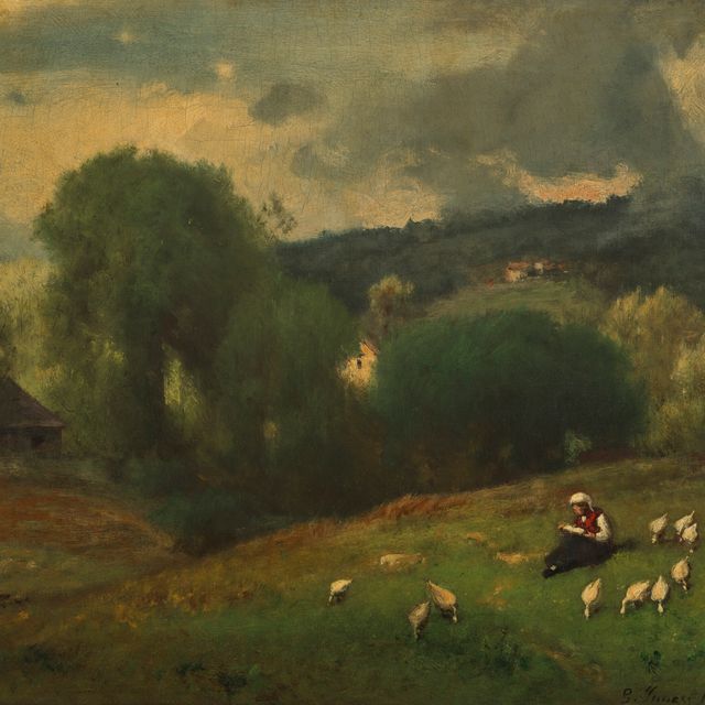George Inness — Недалеко от Ирвингтона, штат Нью-Йорк.