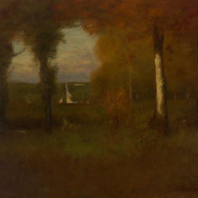 George Inness — Вид на Гудзон, недалеко от Тэрритауна