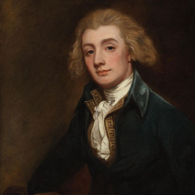 George Romney — Портрет Джона Миллса в полный рост