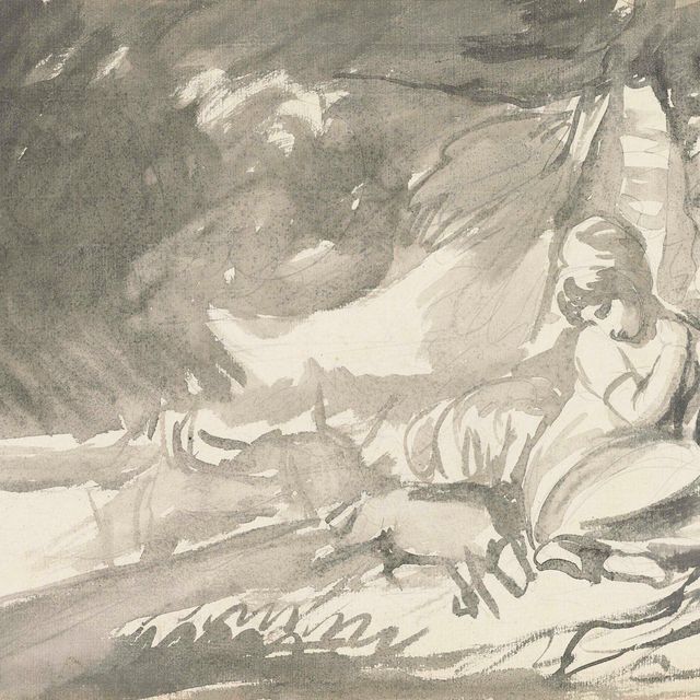 George Romney — Этюд к фильму "Девочка со своим мертвым олененком"