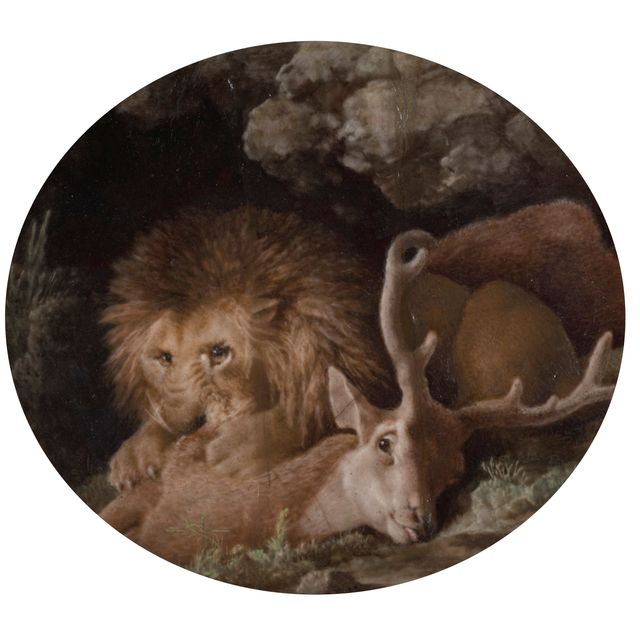 George Stubbs — Лев и олень