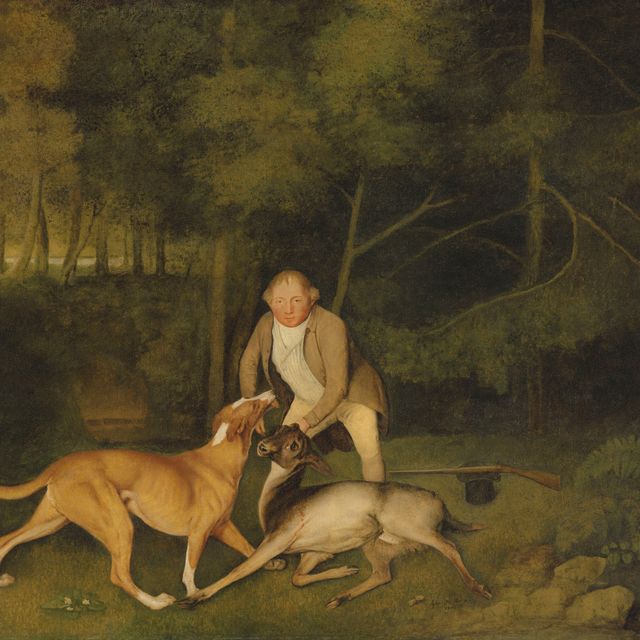 George Stubbs — Томас Фримен, егерь лорда Кларендона, с собакой и подстреленной самкой