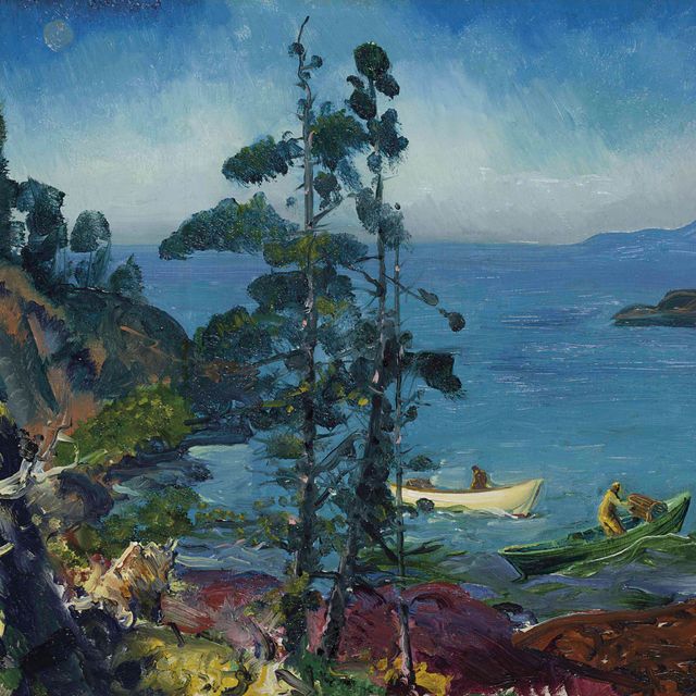 George Wesley Bellows — Вечерняя синева (Ухаживает за ловушками для омаров. Раннее утро)