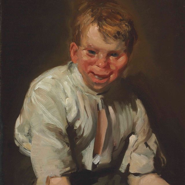 George Wesley Bellows — Портрет смеющегося мальчика
