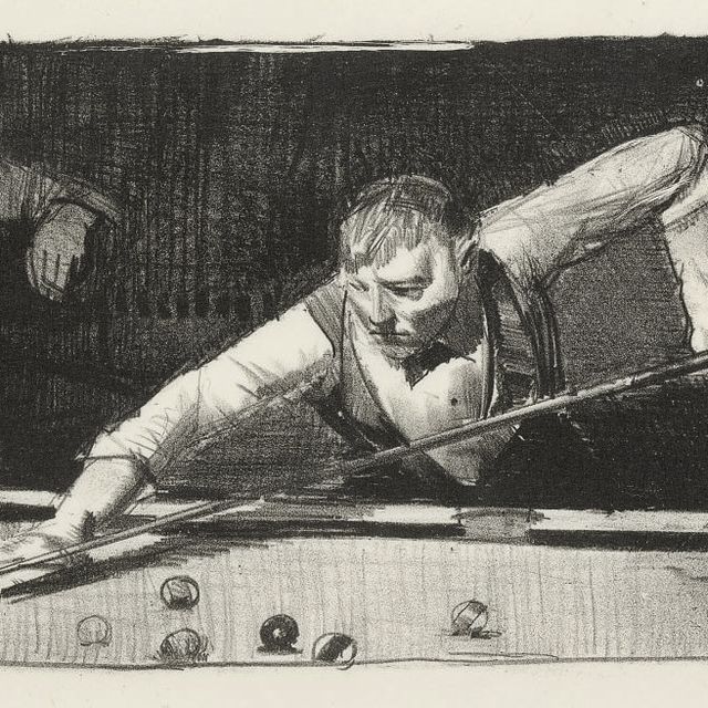 George Wesley Bellows — Игрок в бильярд (М. 83)