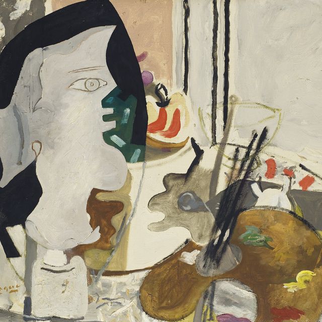 Georges Braque — Профиль а-ля палитра