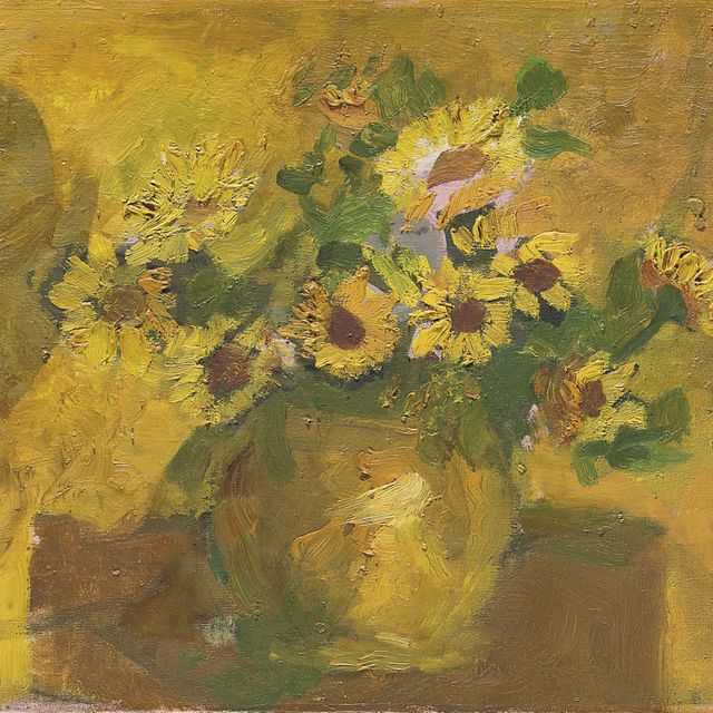 Georges Braque — Букет цветов ( прямая сторона ); Смерть природы на волоске ( оборотная сторона )