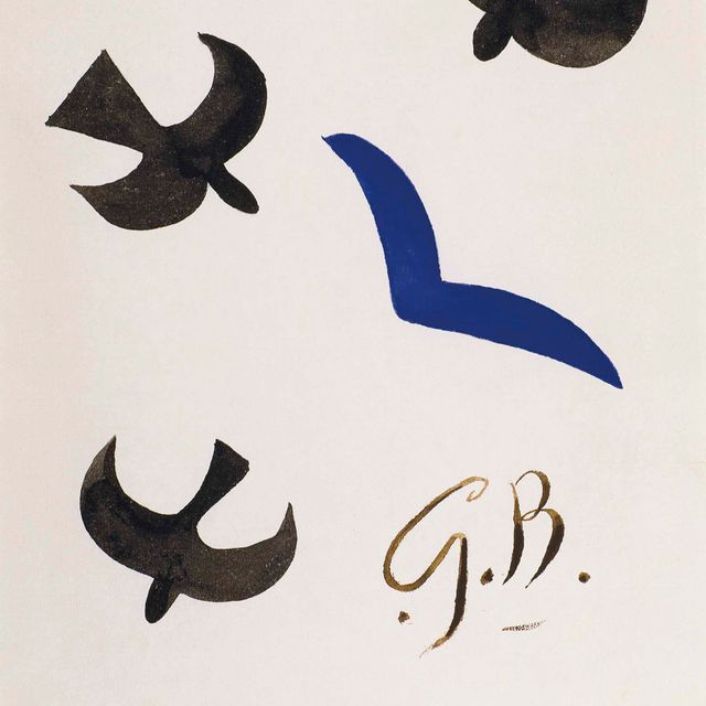 Georges Braque — Три черных и синих глаза