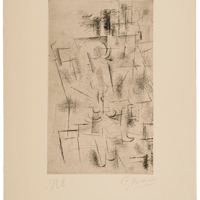 Georges Braque — Композиция (Nature morte aux verres)