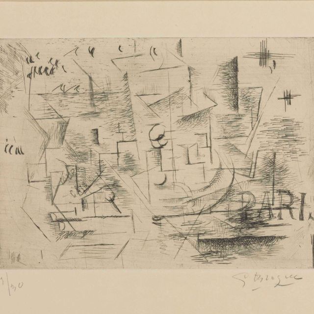 Georges Braque — Париж (Paris 1910 ou Nature Morte sur une Table) (Валье 3)